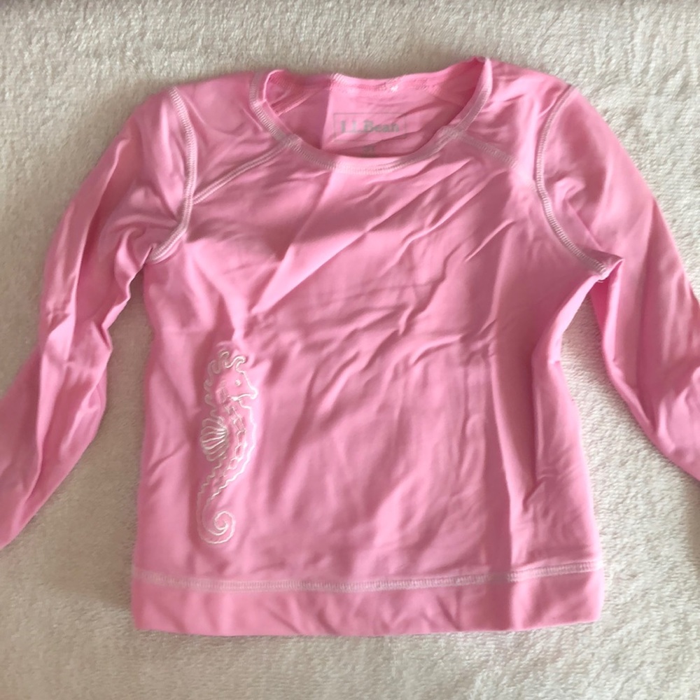 Girls LL Bean Swim Shirt